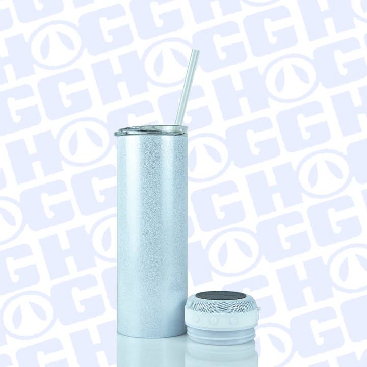 Hogg Outfitters - Venta al por mayor Vaso termo - Vaso altavoz delgado con purpurina para sublimación de 20 oz