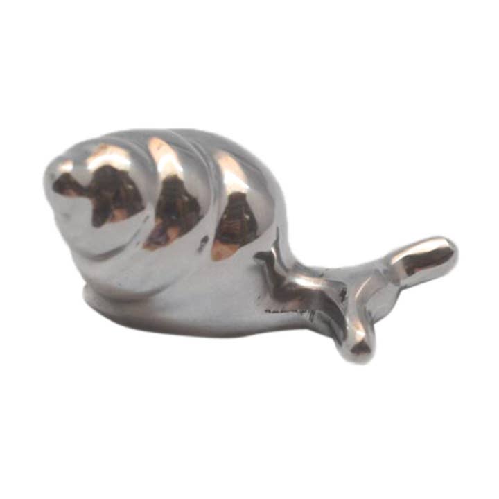 Snail Mini Figurine Handcrafted in Recycled Aluminum for wholesale by Handcrafted Gift