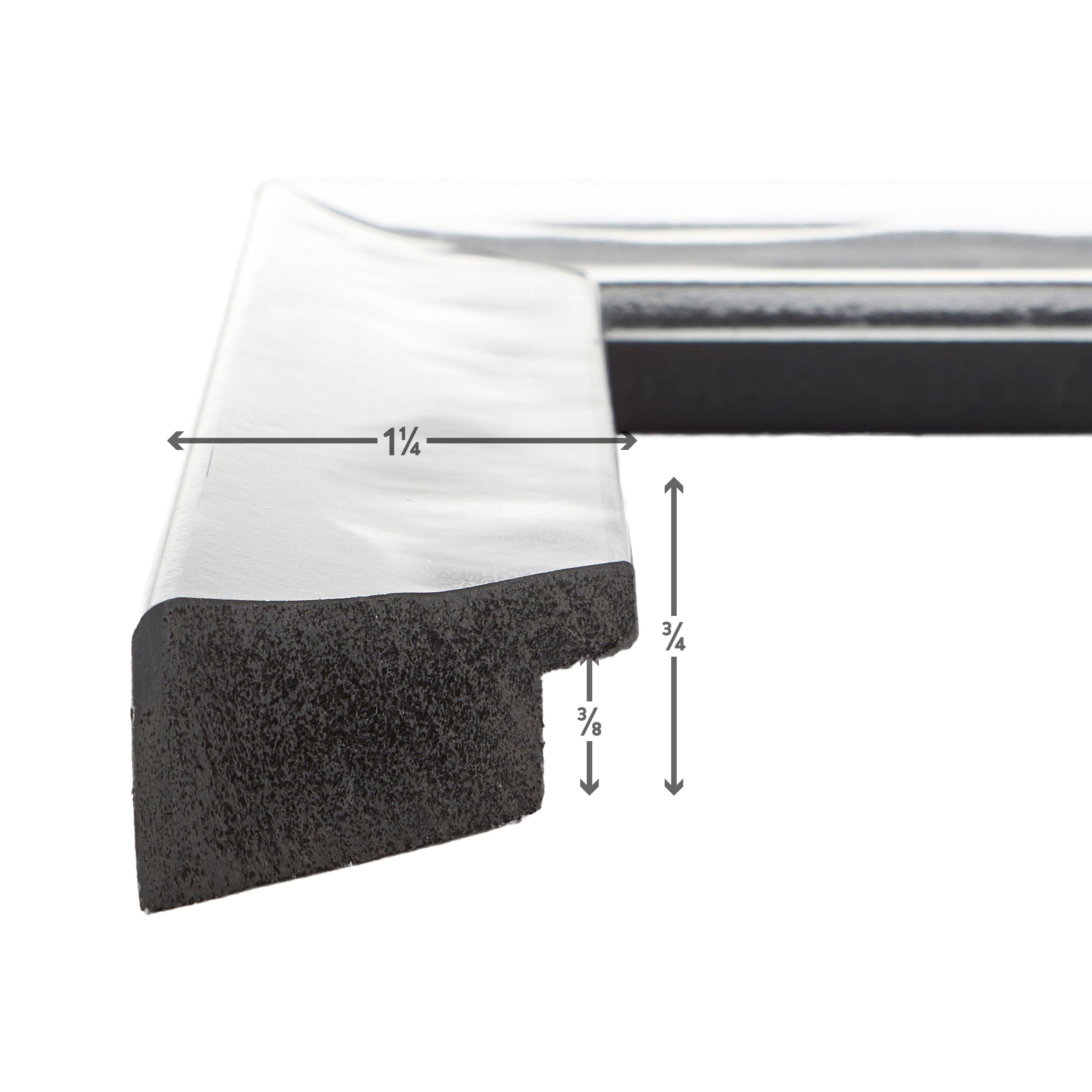 Craig Frames - Wholesale Picture Frame - 16x20 Picture Frame, Allure French Silver, Assembled1