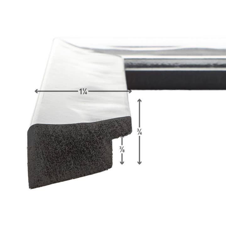 Craig Frames - Wholesale Picture Frame - 16x20 Picture Frame, Allure French Silver, Assembled1