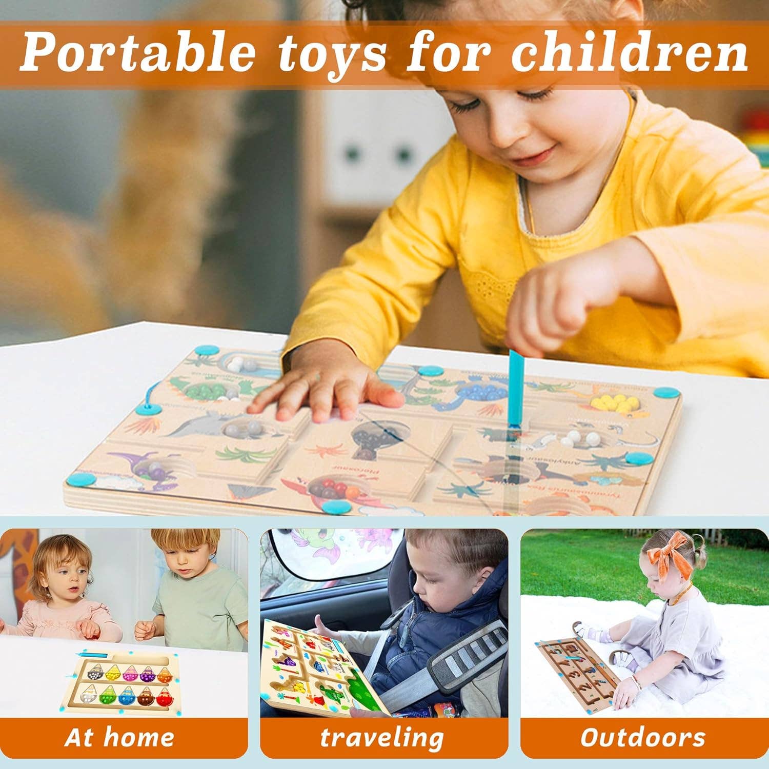 VIGOR - Wholesale Toy Car/Truck - Kids - Maze Educational Game Color Number Montessori Education10