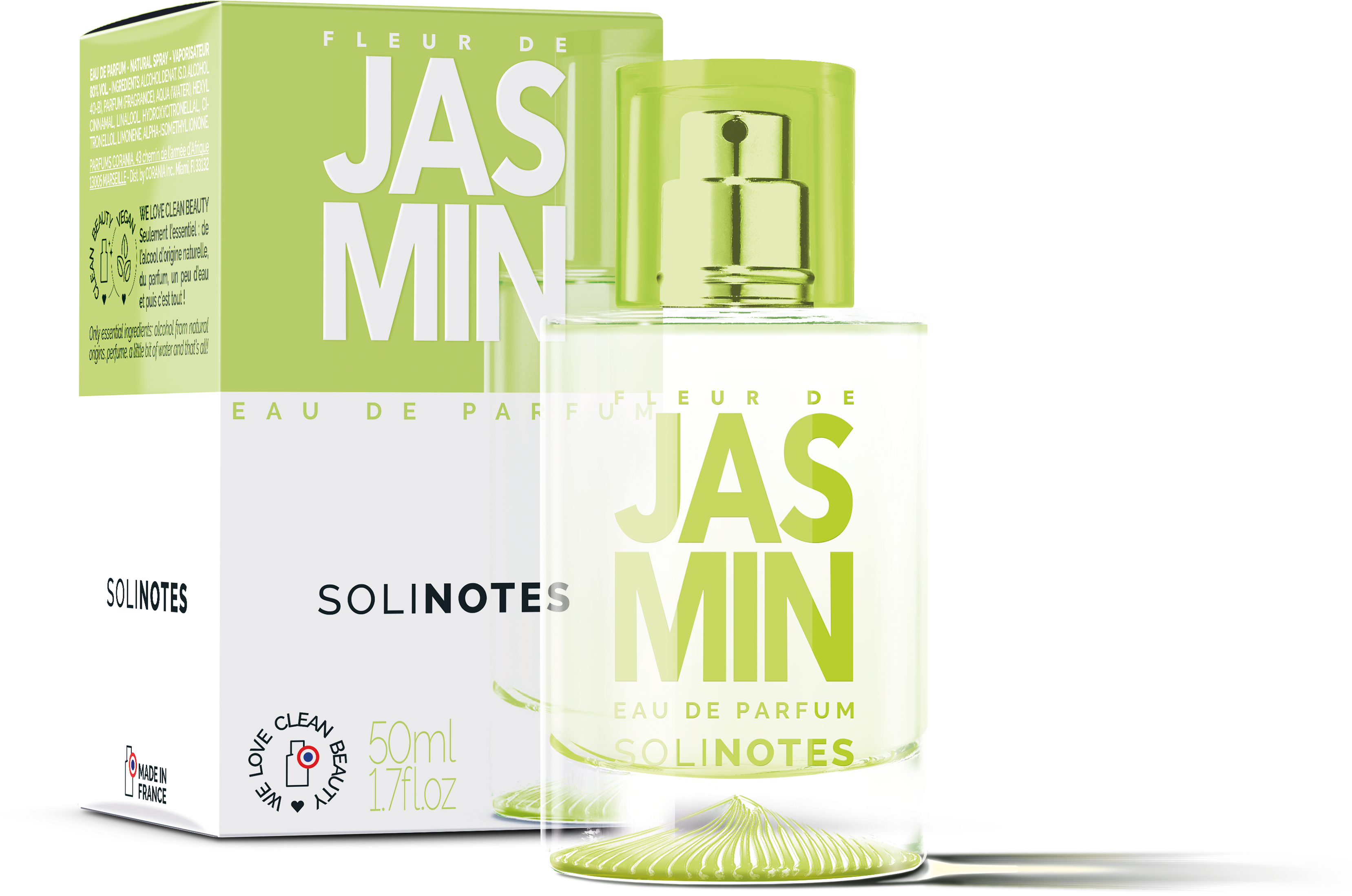 Solinotes (US Stores) - Distributed by Scents of Europe - Wholesale Perfume/Eau de Toilette - Jasmine Perfume 1.7 oz - CLEAN BEAUTY1