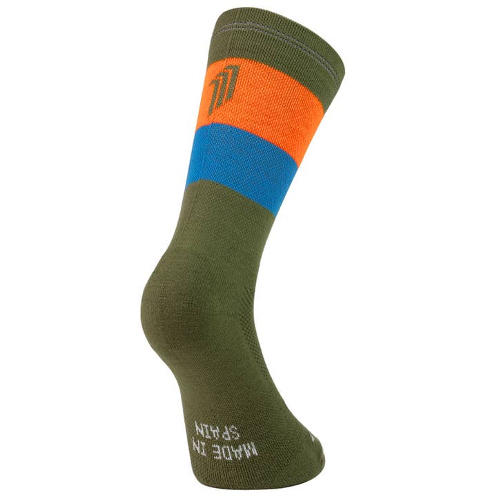 SUB 0 REFLECTIVE GREEN - MERINO WOOL CYCLING SOCK for wholesale by SPORCKS