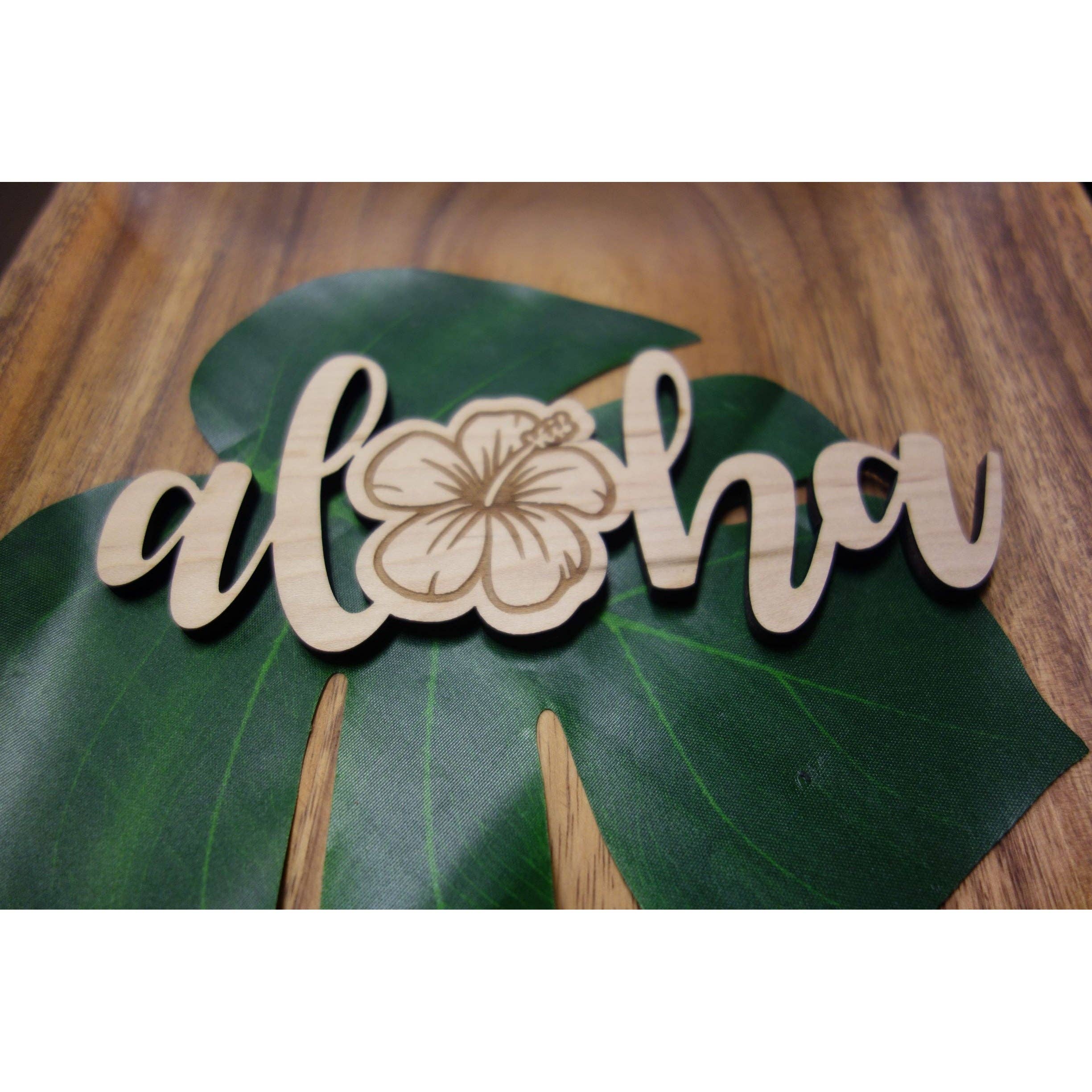 Aloha Cuts - Wholesale Bord/bordje - Aloha Hibiscus decoratief stuk0