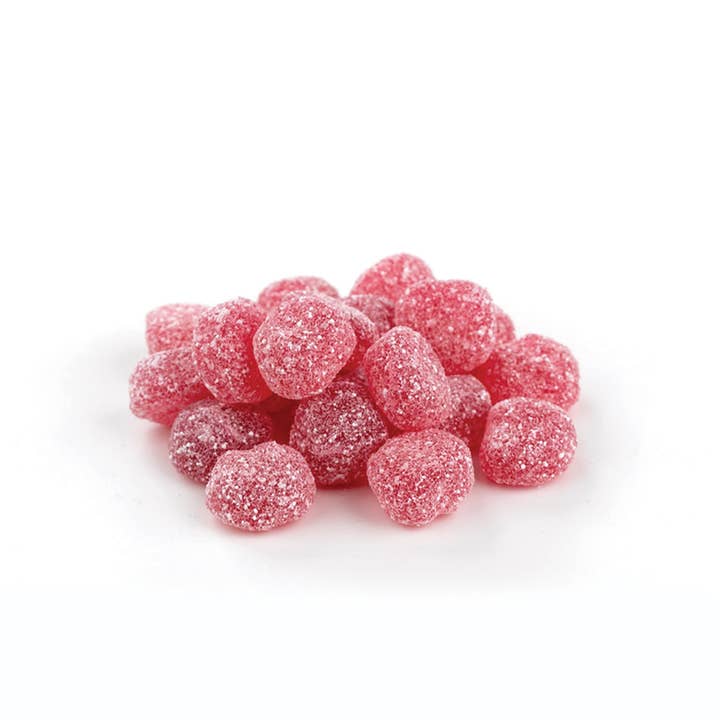 Long Island Candy Factory - Wholesale Hard Candy - Gustaf's Sour Cherry Buttons 4.4 Pound bag