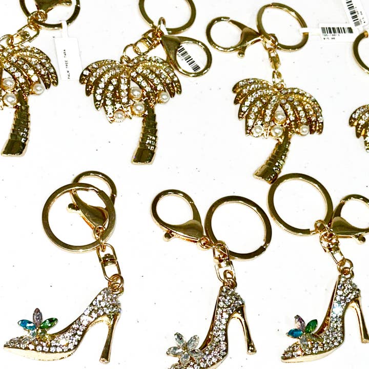 REMOVED BRAND - Wholesale Keychain - Women's - Rhinestone Keychains: Skulls, Dogs, Wine Glasses, Stilettos11