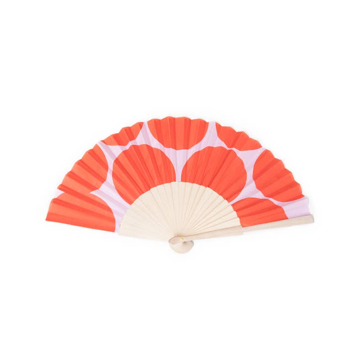 Helio Ferretti Co - Wholesale Handheld Folding Fan - SCARLET BREEZE FAN HF1