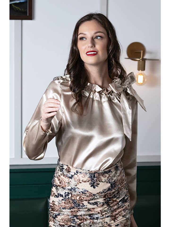 Rachel Walters Collection – wholesale Blus - Dam – Freya blus Champagne