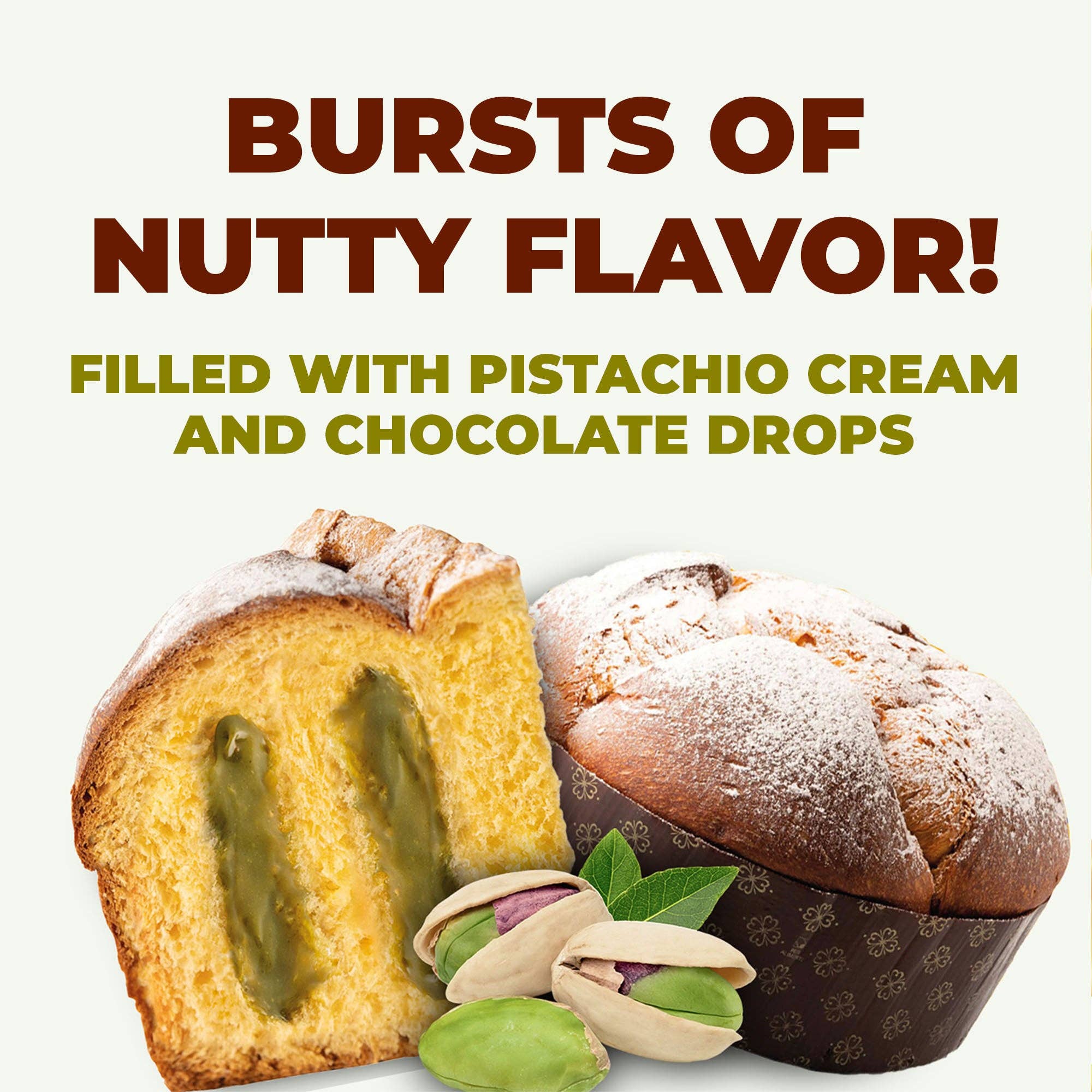 Food To Live – Bolo por atacado – Panettone de Pistácio e Chocolate Vergani - 750g (1,65 lb)5