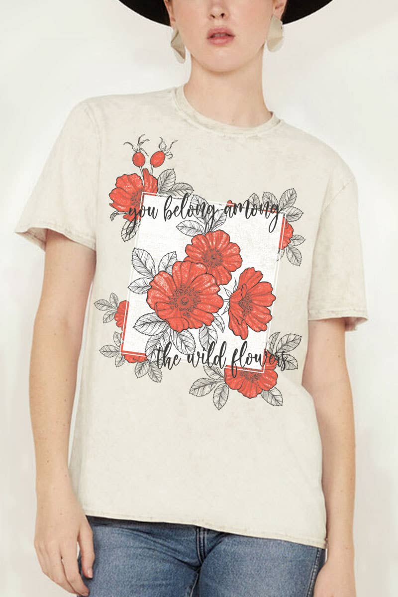 HRTandLUV – Großhandel T-Shirt mit Siebdruck – Damen – DU GEHÖRST ZU DEN WILDBLUMEN-MINERAL-GRAFIK-T-SHIRTS3