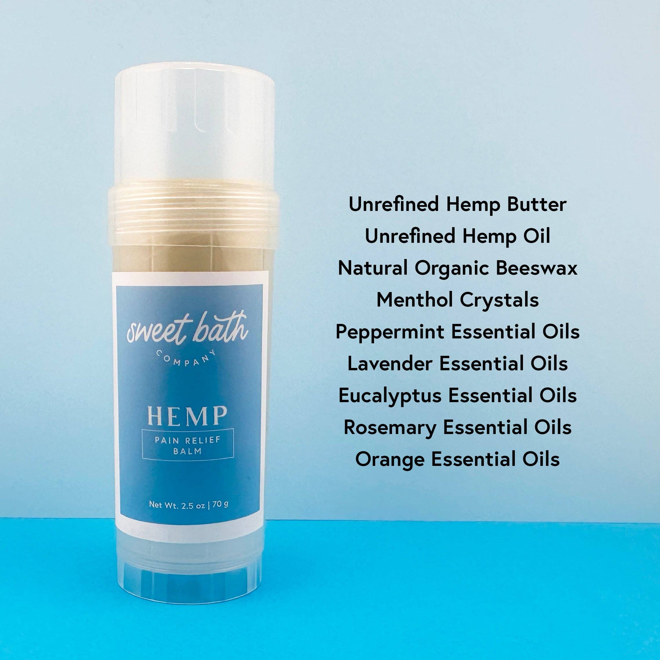 Sweet Bath Co - Wholesale Healing Salve/Balm/Cream - Hemp Pain Relief Balm1