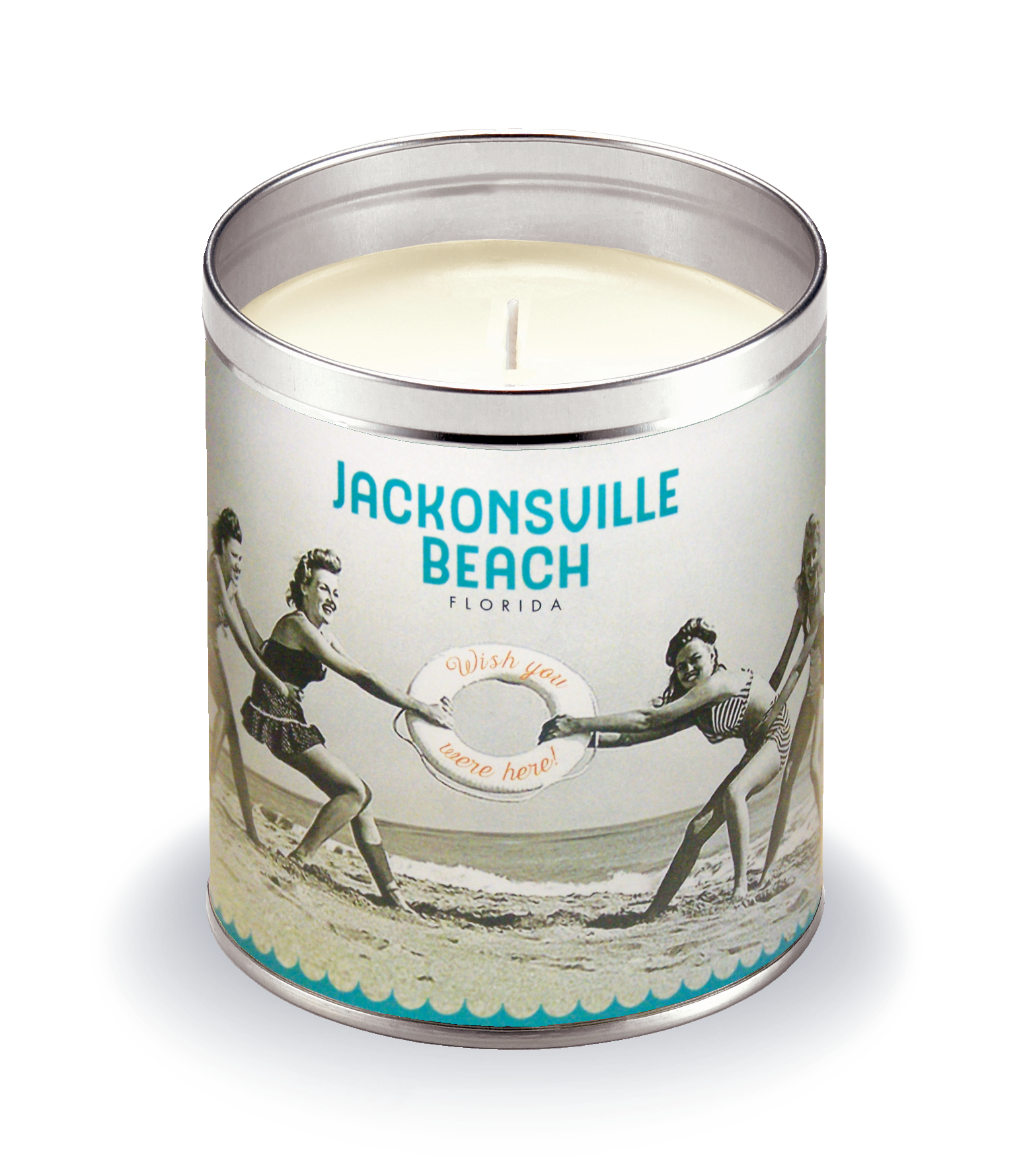 Aunt Sadie's Candles - Venta al por mayor Vela aromática de viaje - Vela Beach Girls Tirando0
