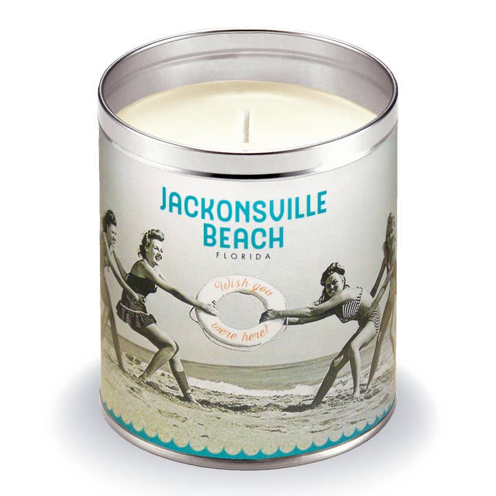 Aunt Sadie's Candles - Venta al por mayor Vela aromática de viaje - Vela Beach Girls Tirando0