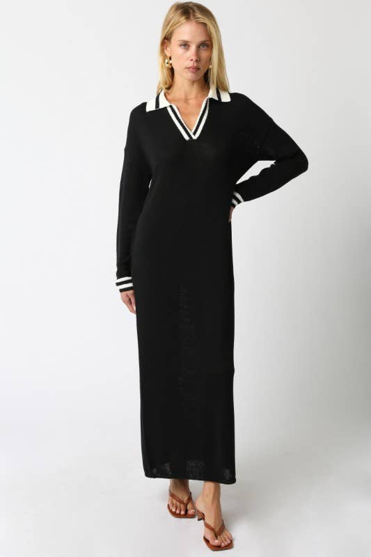 Olivaceous - Wholesale Dress - Women's - Jagger Sweater Dress1