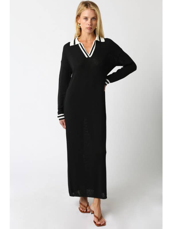 Olivaceous - Wholesale Dress - Women's - Jagger Sweater Dress1