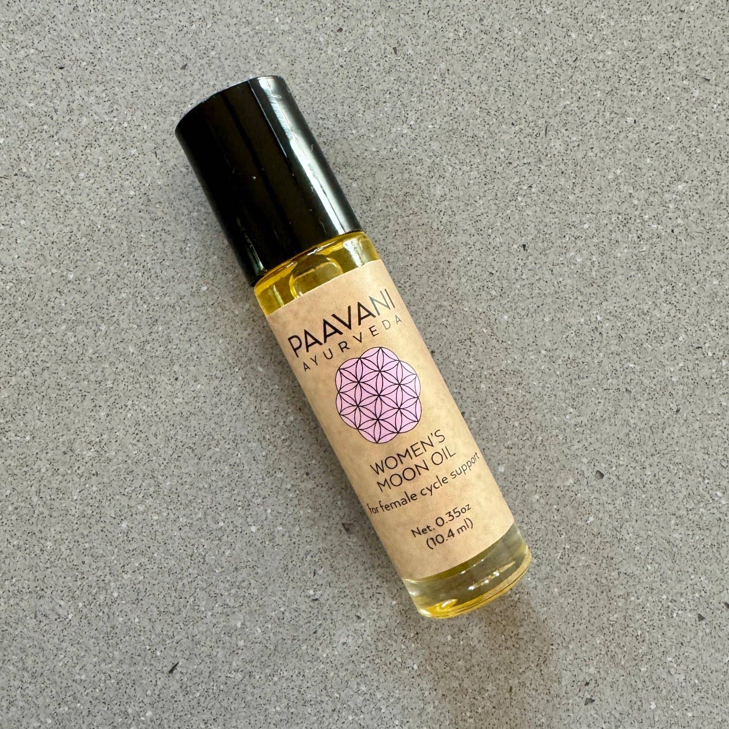PAAVANI Ayurveda – wholesale Kvinna/Droppar för menstruationsstöd – Women’s Moon Oil ayurvediskt stöd vid menstruation och klimakteriet2