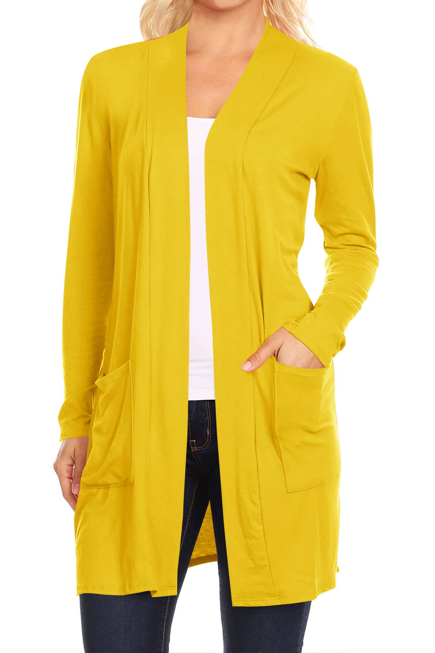 MOA COLLECTION - Wholesale Cardigan - Women's - Women's Long Sleeves Casual Solid Outerwear Sweater Cardigan9