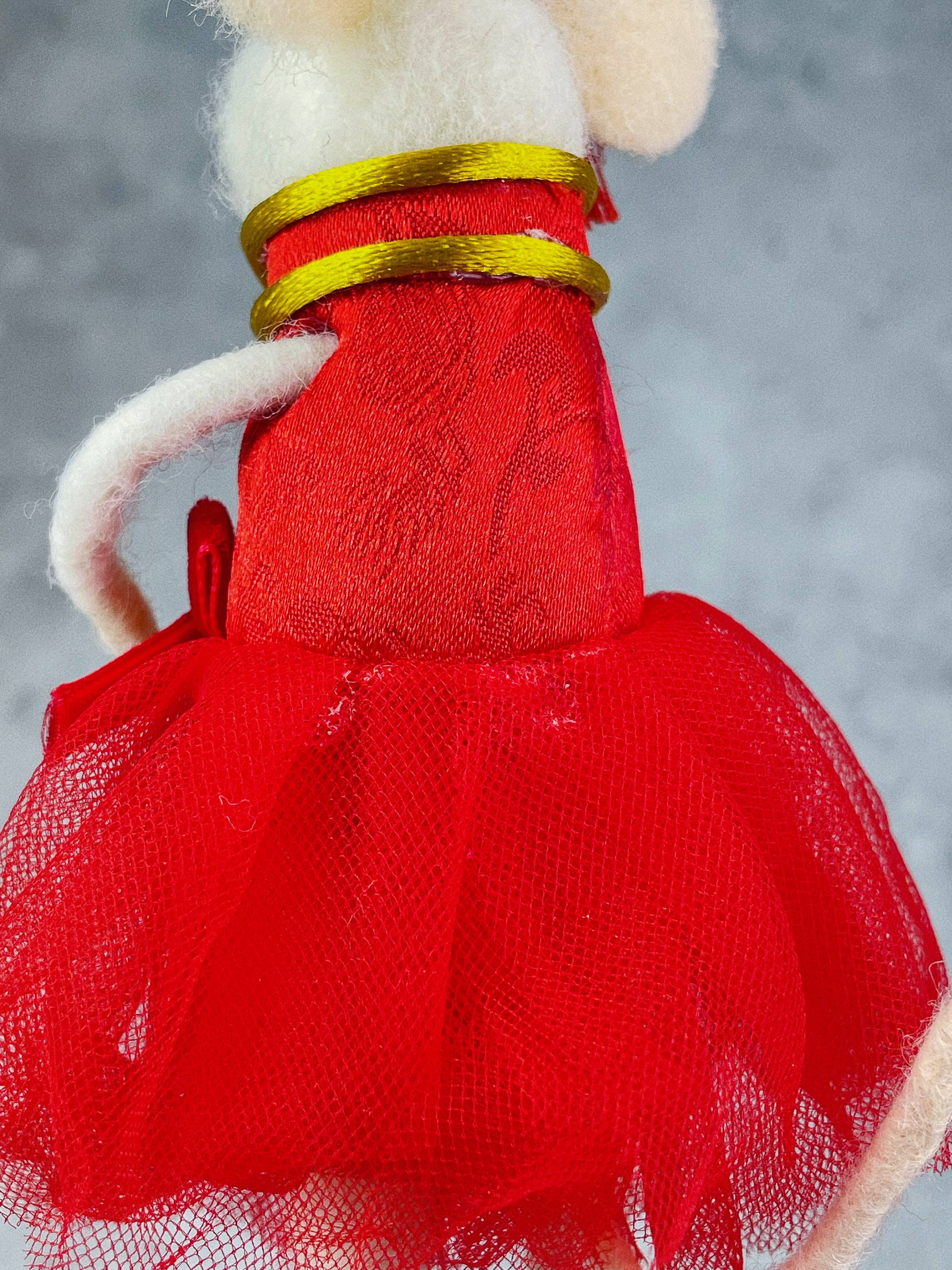 The Lion Rock Press - Wholesale Ornament - HANGING DECORATIONS: Felt Mouse (Victoria Ballerina)2