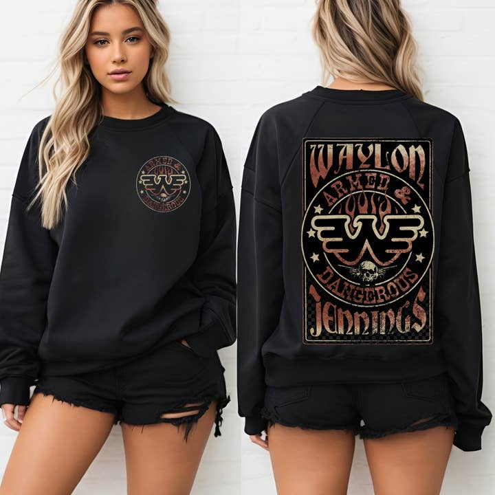 Country Band Retro Exclusive Sweatshirts & Tees for wholesale by Whiskey & Lace Outfitters /The Longhorn Hippie Co.