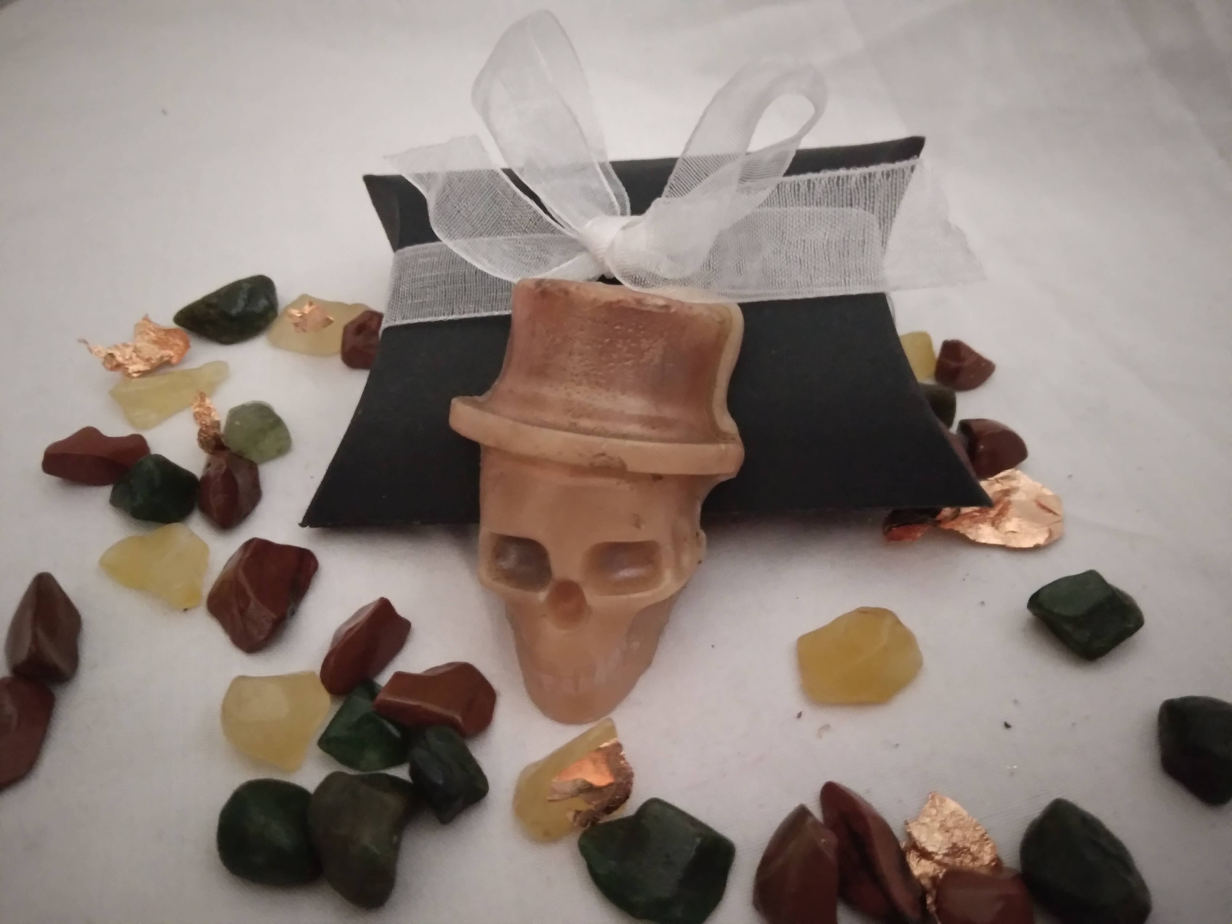 How Nature Made It - Vente Fondants - Crâne 3D avec chapeau haut de forme3