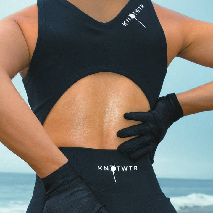 Svarta halvlånga tights för wholesale av KNOTWTR