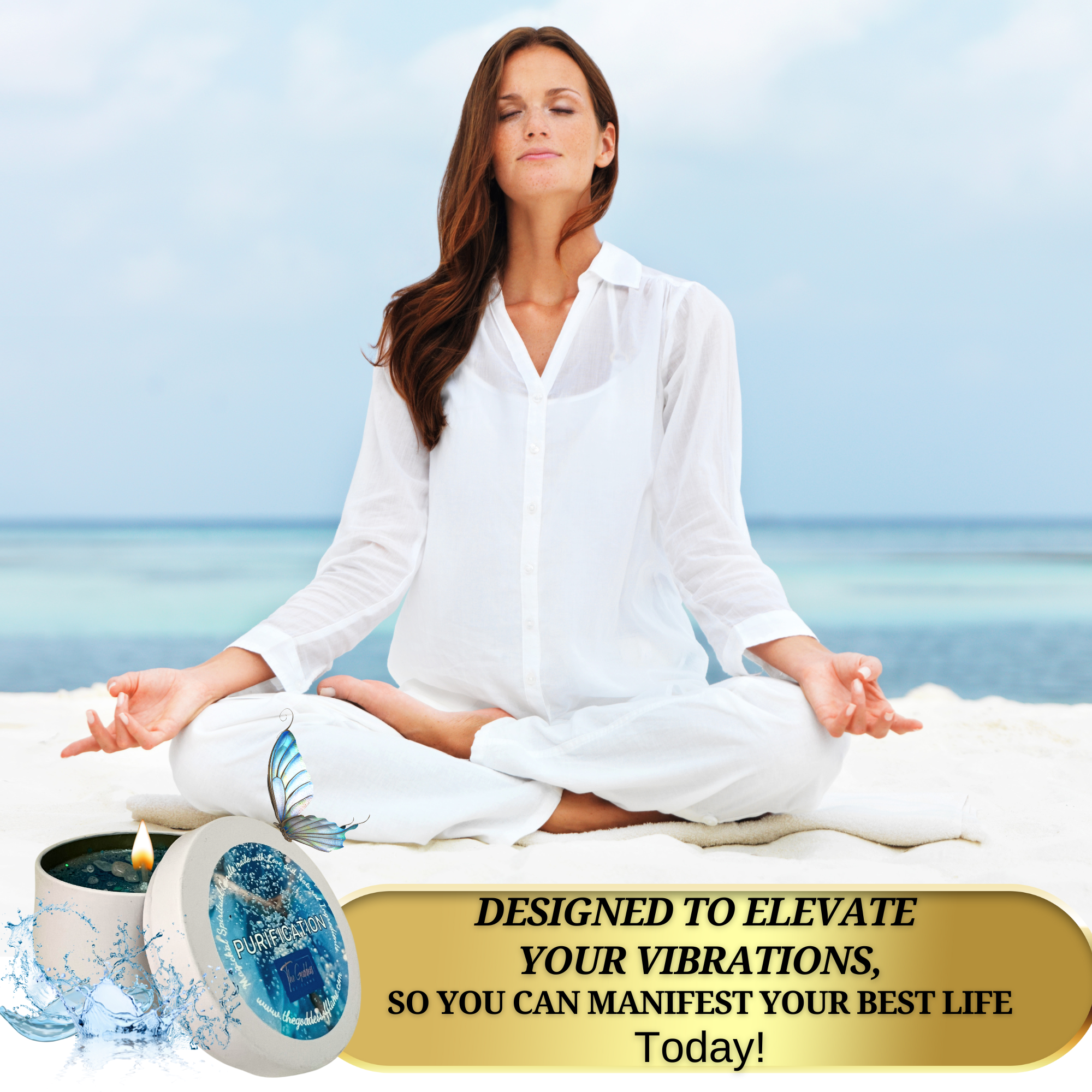 White Purification Magic Candle for wholesale on Faire4