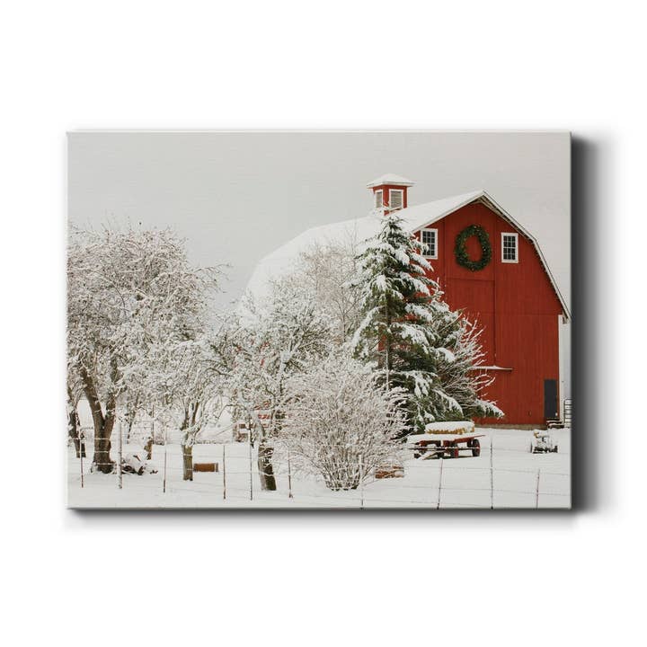 Wexford Home - Wholesale Christmas Wall Art - Festive Barn, Canvas Wall Art