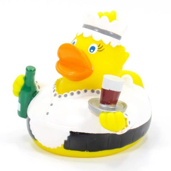Waitress Rubber Duck for wholesale by The Duck Hut