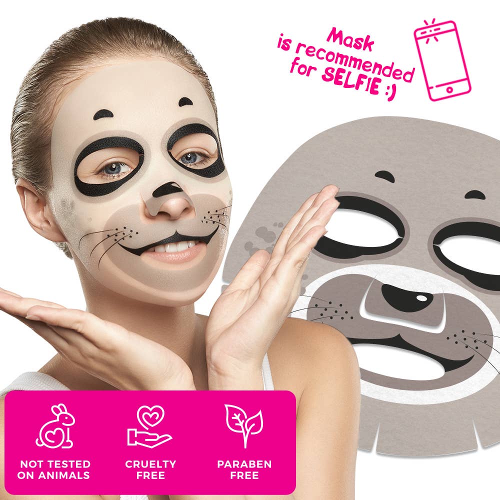 7days - Wholesale Skincare Face Mask - 7DAYS ANIMAL MASK, Sheet Face Mask HAPPY SEA CALF1