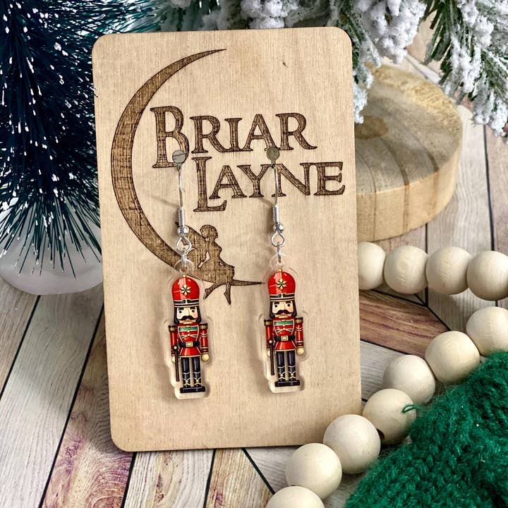 Briar layne - Wholesale Dangle Earrings - Vintage Nutcracker Christmas Holiday Earrings 2