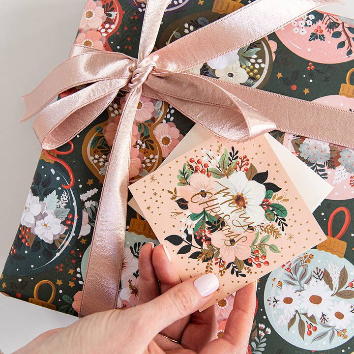 Bespoke Letterpress – Großhandel Geschenkpapier in Bögen – Weihnachtsschmuck/Floral Fields Geschenkpapier, 6 Stück9