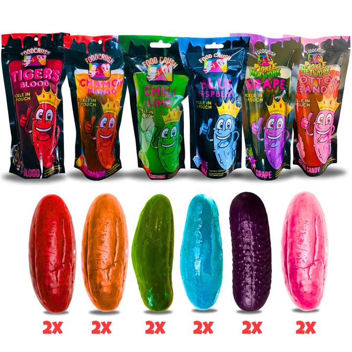 Food Crush Corp - Wholesale Pickled Vegetables - 12 Pack Pickle Variety Pack - 6 Unique Flavors by Food Crush