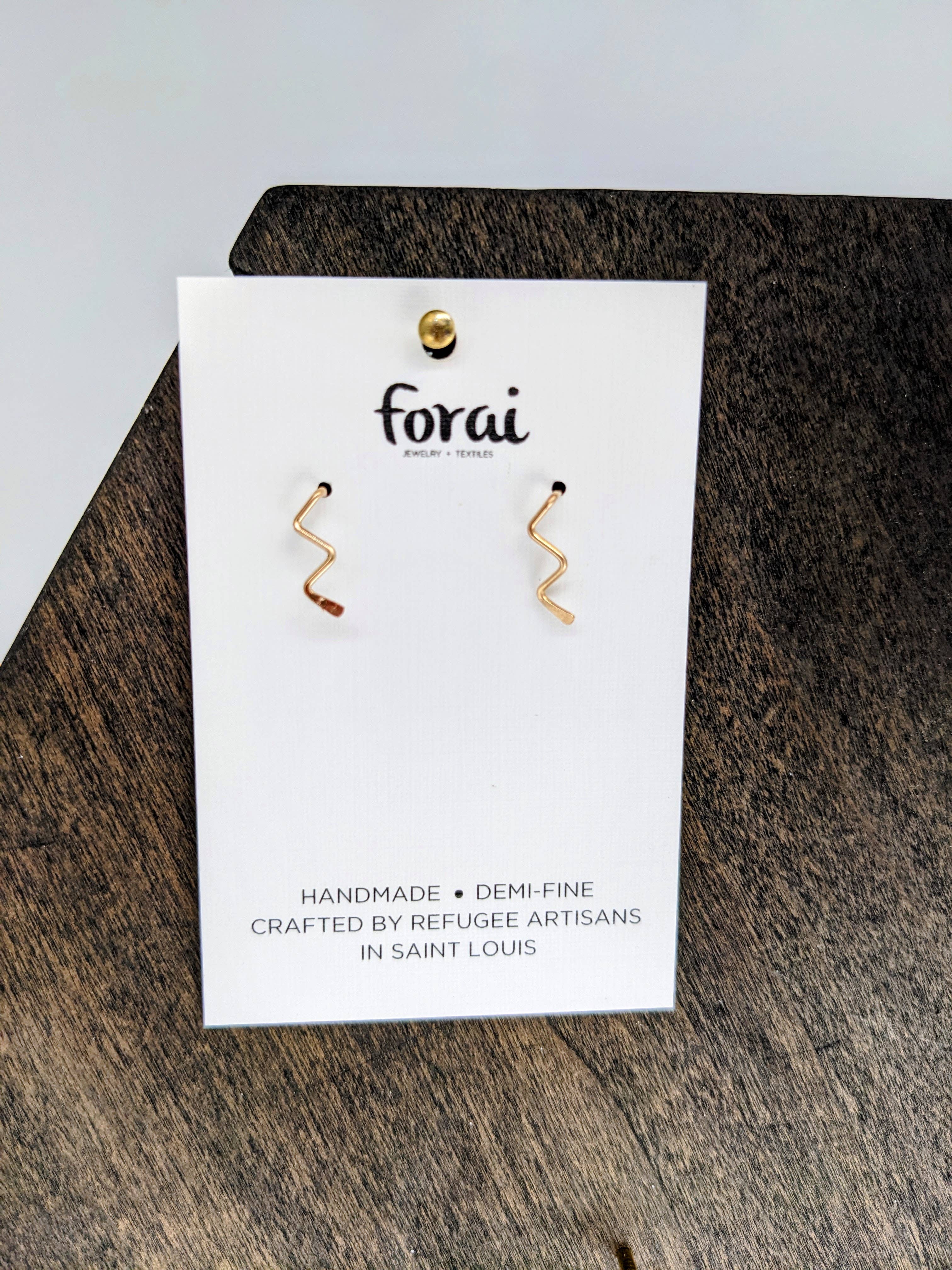 Forai - Wholesale Dangle Earrings - Zun Zuun Threader Earrings in 14k Gold Filled4