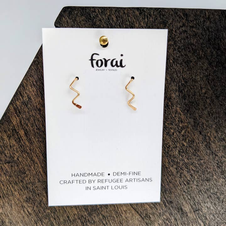 Forai - Wholesale Dangle Earrings - Zun Zuun Threader Earrings in 14k Gold Filled4