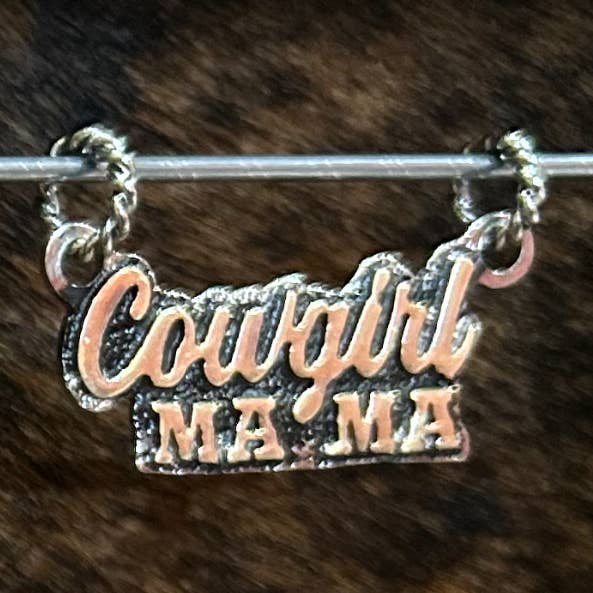 Cowgirl MAMA western pendant for wholesale by The Turquoise Possum