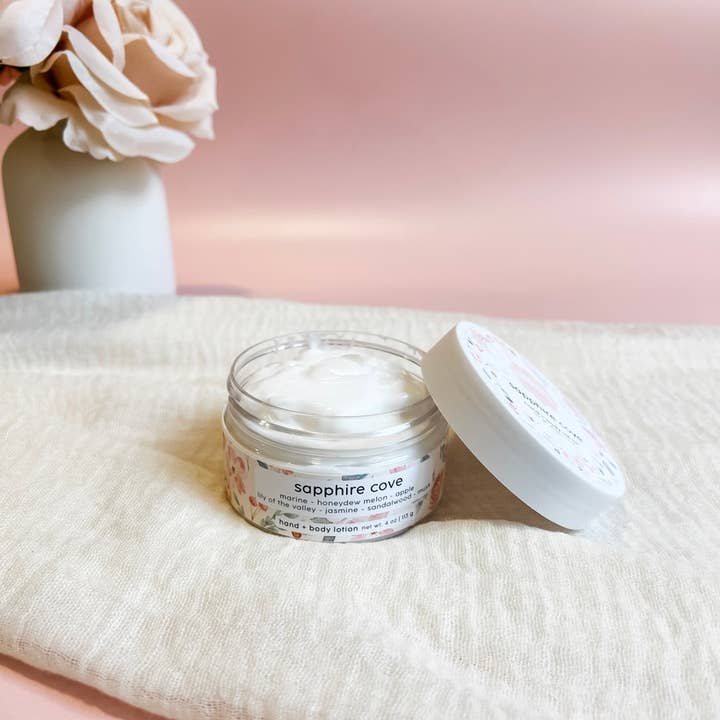 sapphire cove | shea butter lotion jar for wholesale by Collective Harmony Co