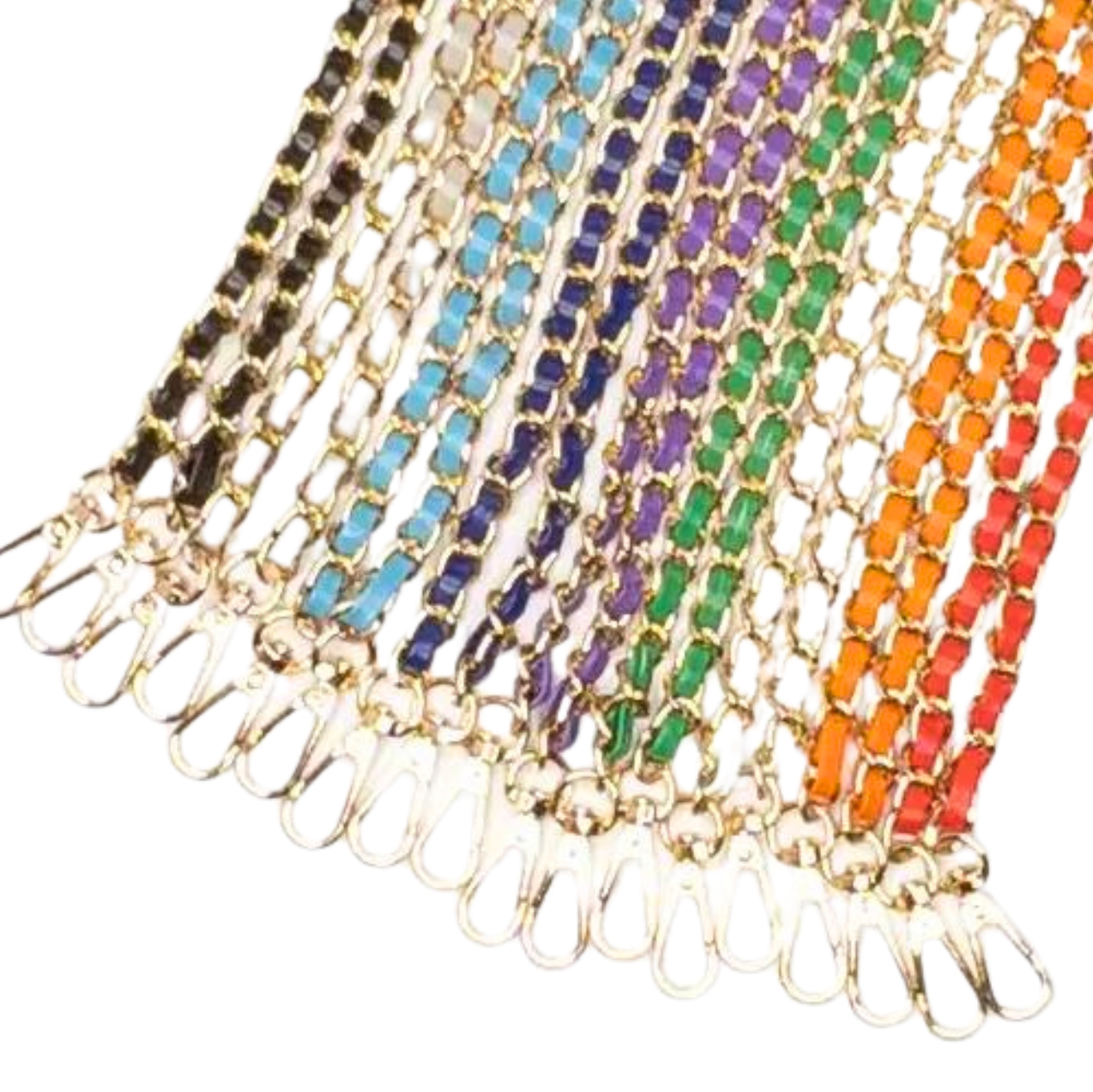 Carrying Kind - Vente Sac à bandoulière – femme - Ensemble de chaînes classiques et colorées Fan Girl6