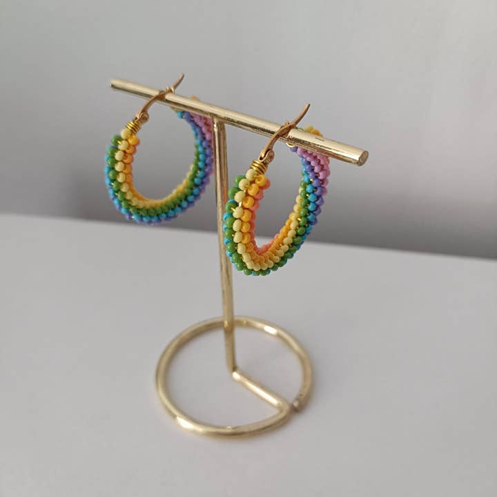 Kolorya - Wholesale Dangle Earrings - Embroidered Beaded Earrings | Multicolor11