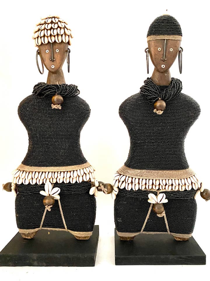 Carved Wooden Doll (16.55 in) DFF42B for wholesale by Terracotta Grey