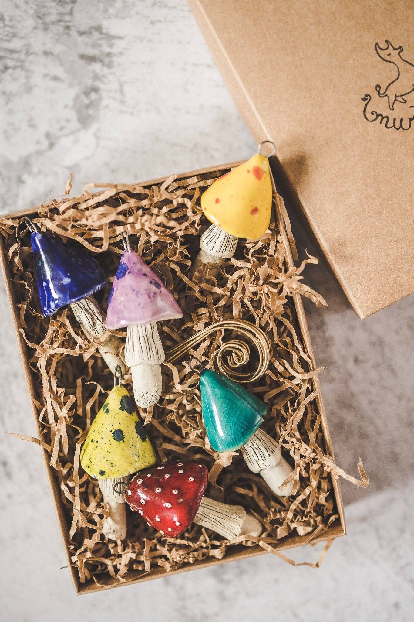 Danutė Murauskienė – wholesale Ornament set – Magic mushrooms1