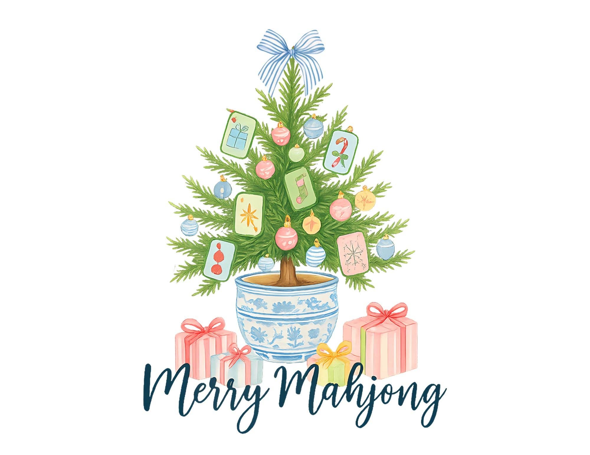 Thomas and Lee Company - Wholesale Decorative Tray - Merry Mahjong Acrylic Tray – Holiday Chinoiserie Collection3