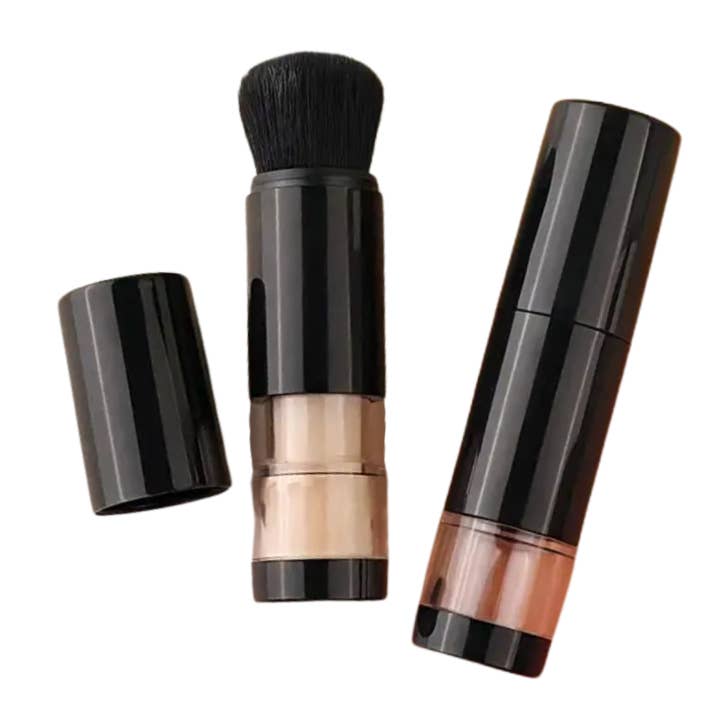 Orglamix – wholesale Cheek/face make-up brush – Refillable Powder Brush | Mess Free, Travel Ready, Custom