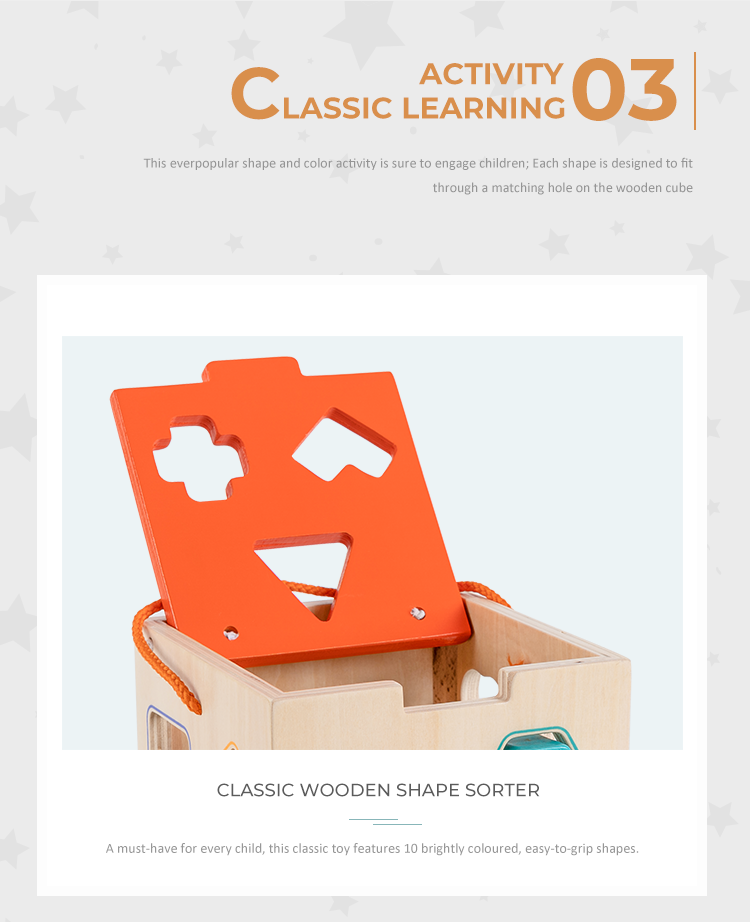 VIGOR - Wholesale Wood Toy - Kids - Classic learning toys shapes puzzle wooden educational toy6