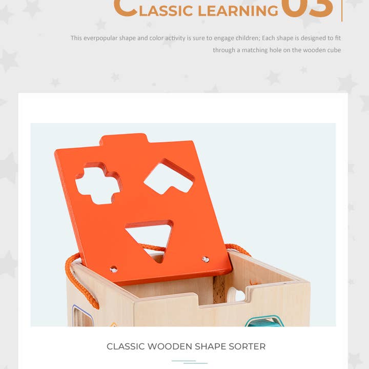 VIGOR - Wholesale Wood toy – Child - Classic learning toys shapes puzzle wooden educational toy6
