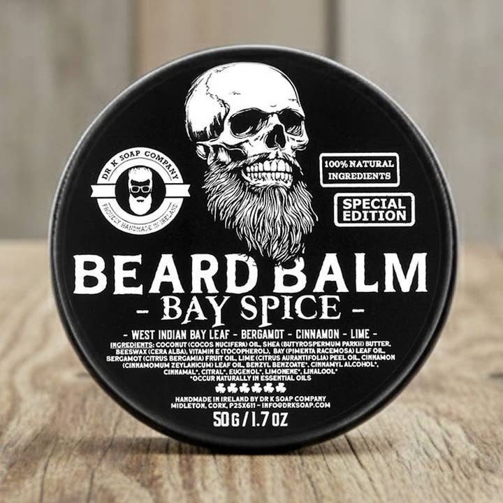 Skægbalsam, Bay Spice, 100% Naturlig Skægbalsam/-Styler for engroshandel hos Dr K Soap Company