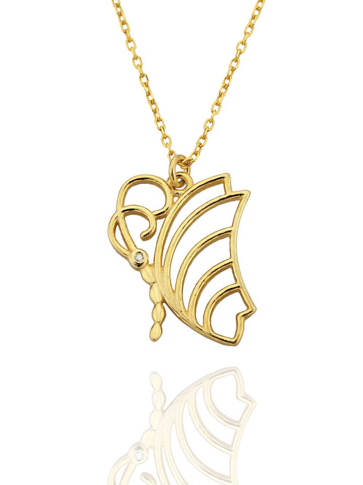 Butterfly Necklace for wholesale by Minval Jewelry