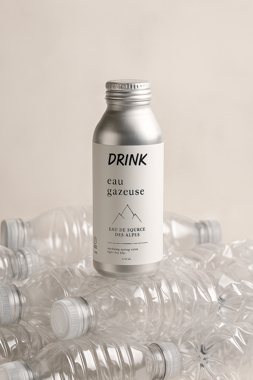 Drink Waters - Wholesale Sparkling Water - Carbonated Natural Spring Water from the Alps. Aluminium.8