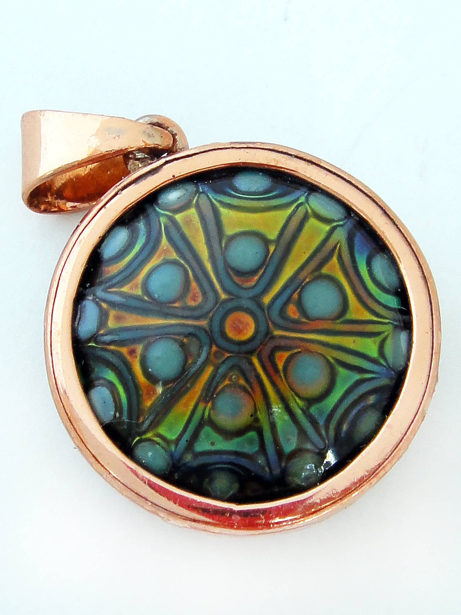 Tika - Wholesale Individual Charm/Pendant - Copper Mirage Bead Pendants1