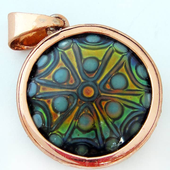 Tika - Wholesale Individual charm/pendant - Copper Mirage Bead Pendants1