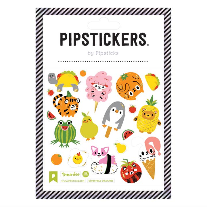 Pipsticks - Wholesale Sticker - Comestible Creatures by Tonia Dee